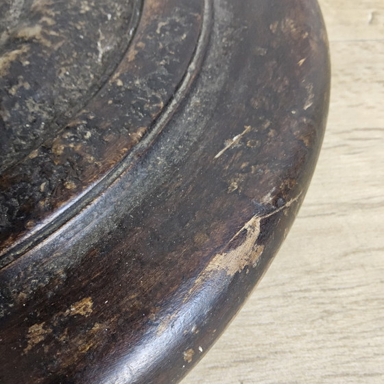 Image 1 of Candeliere antico in legno del XIX secolo, stile giacobino, a spirale, per grande chiesa (altezza 166 cm).