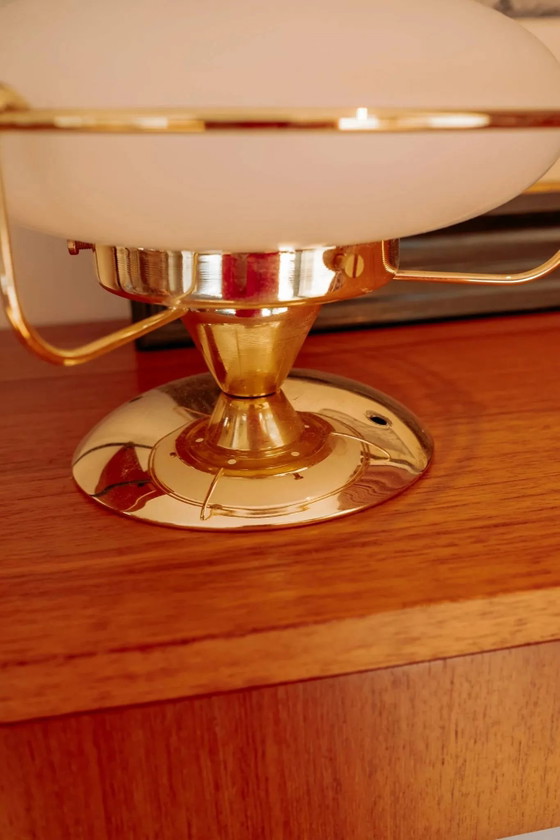Plafoniera vintage Steinhauer con vetro opalino – Plafoniere, Metallo (photo 4 of 6)