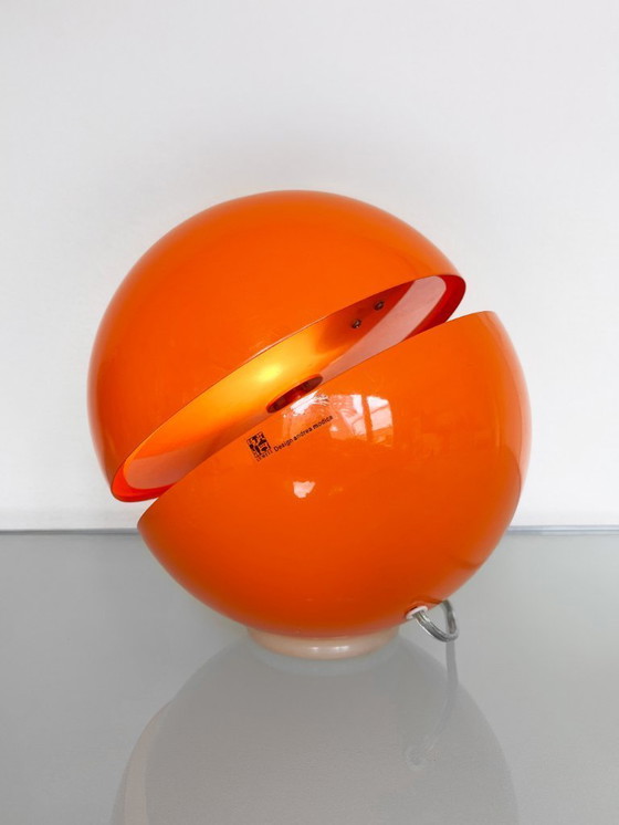 Image 1 of Lumess Andres Modica oranje Space Age tafellamp vloerlamp