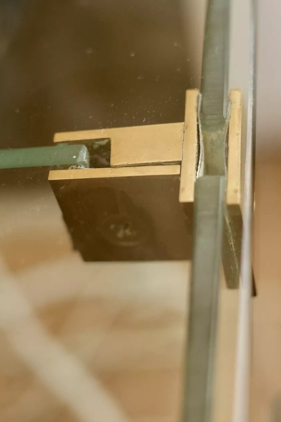 Image 1 of Console Verre et Bronze