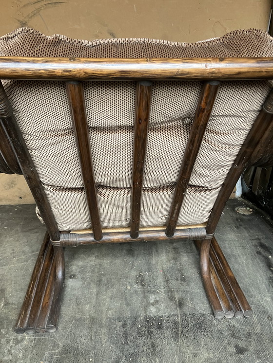 Image 1 of Poltrona relax vintage in rattan