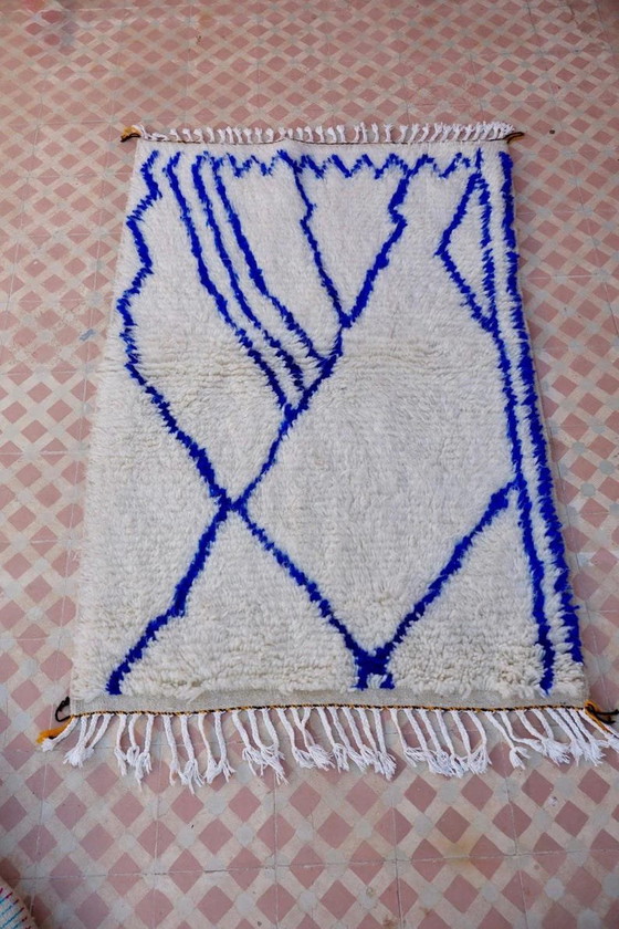 Tapis Berbère En Laine 100/200cm – Wool (photo 9 of 9)