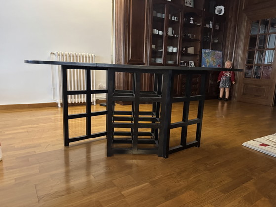 Image 1 of Cassina Mackintosh DS1 en DS3 tafel- en stoelenset