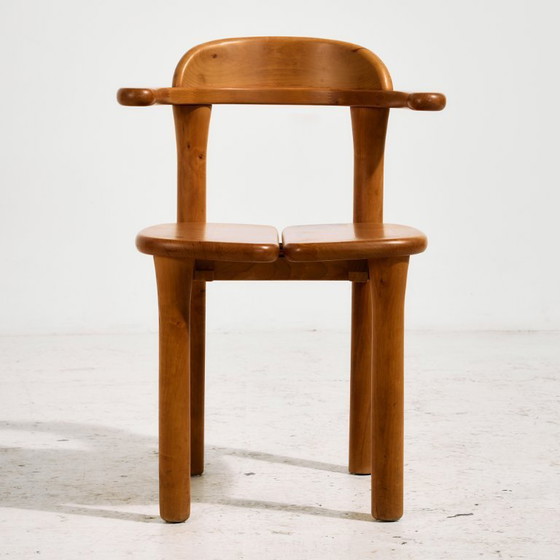 Image 1 of MK10590 Set da pranzo in legno di ontano di Erwin Berghammer per Team 7, Set di 7