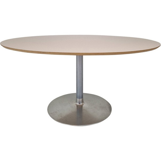 Table de salle à manger ovale vintage par Pierre Paulin pour Artifort