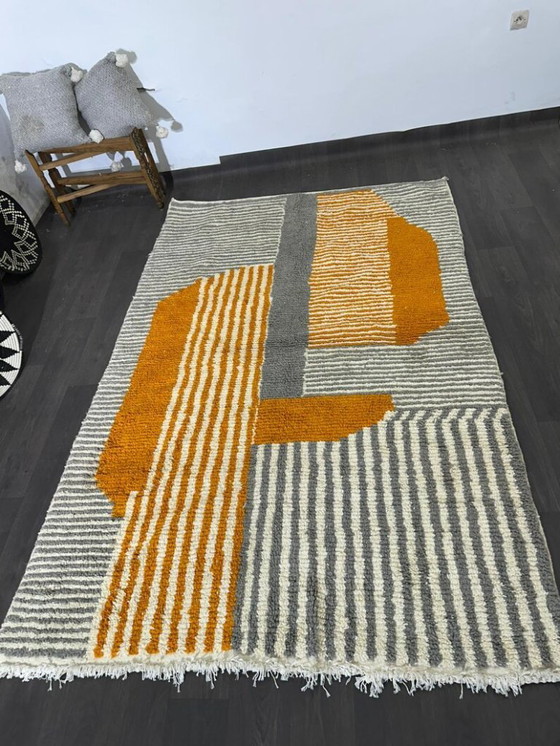 Image 1 of Tapis marocain artigianale en laine 300cmx150cm