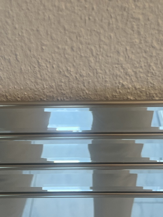 Image 1 of Messing facet geslepen spiegel . 