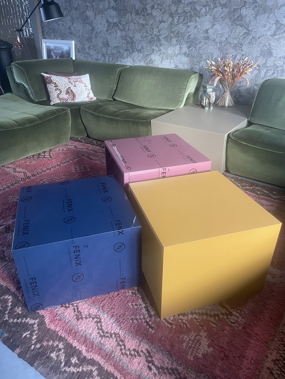 Image 1 of designer set salontafel bijzettafel  twv €1539 Fenix colore