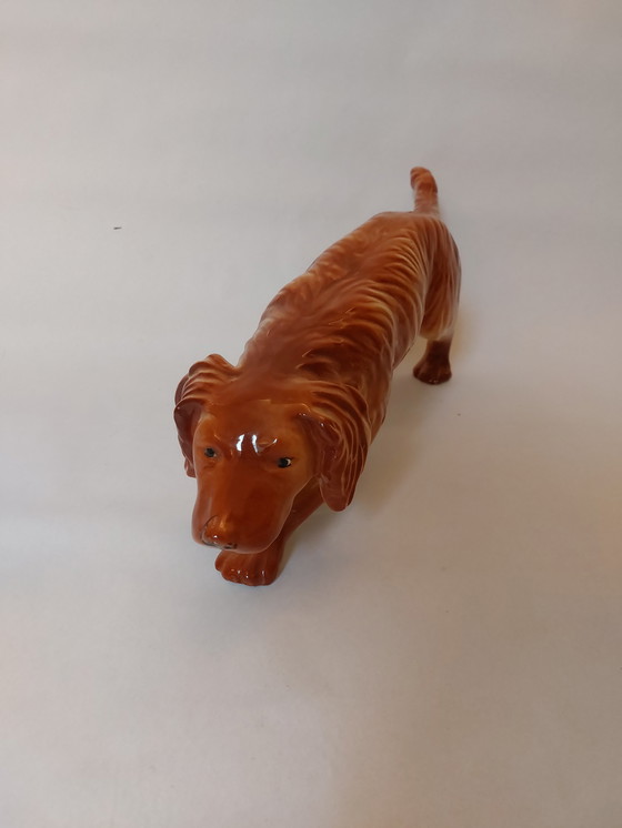 Image 1 of Statue vintage chien setter irlandais