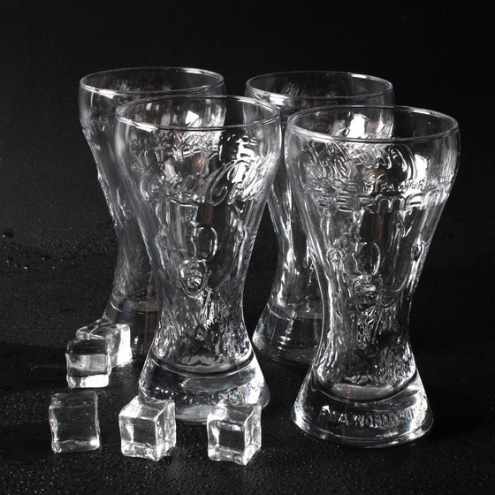 Set van 4 Coca-Cola glazen / Zwaar, helder verzamelglaswerk 35cl / 2006 – Glazen & Karaffen (photo 9 of 16)