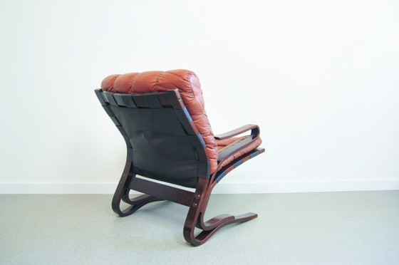 Poltrona Marrone Kengu Else & Nordahl Solheim – Rybo Rykken, Poltrone, Leather (photo 4 of 5)