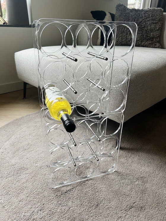 Image 1 of Portabottiglie vintage in acrilico degli anni '70-'80