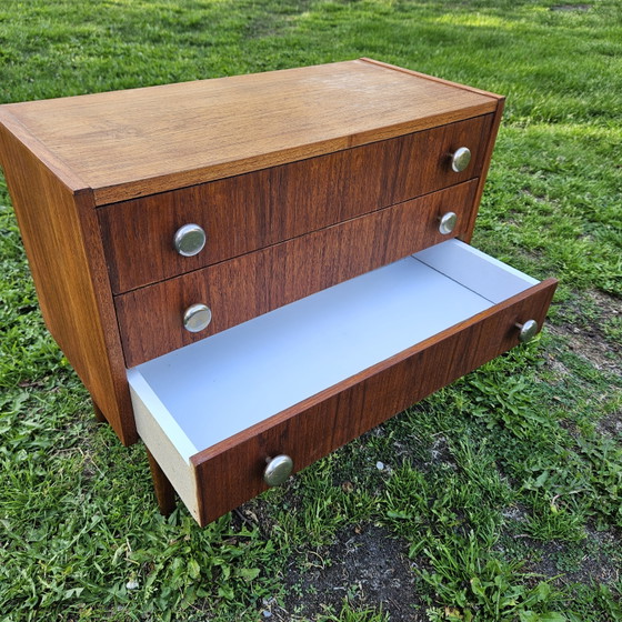 Image 1 of Commode vintage - Design milieu du siècle - Aspect teck