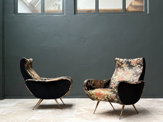 Image 1 of Fauteuils vintage italiens uit jaren 1950