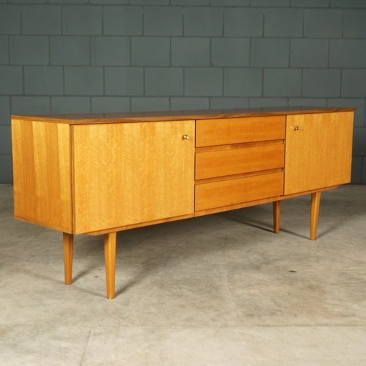 Vintage notenhouten sideboard – tv-meubel – jaren 60