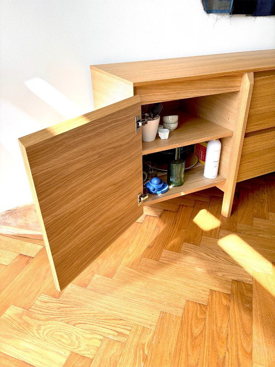 Credenza Bolia Daia, Rovere Oliato, 240 Cm Con Ante E Cassetti – Credenze, Wood (photo 6 of 9)
