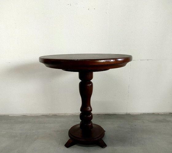 Image 1 of Tavolino laterale in stile scuola di Amsterdam vintage, tavolino per piante, tavolino da caffè