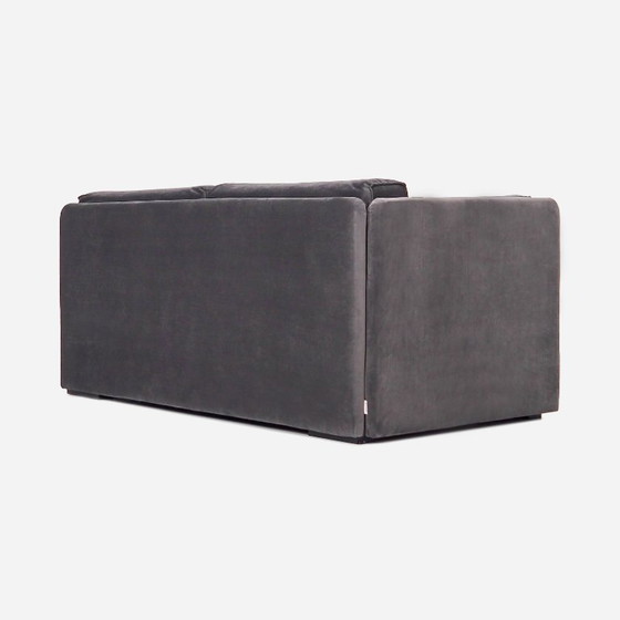 Image 1 of Divano HAGA in velluto grigio, design scandinavo