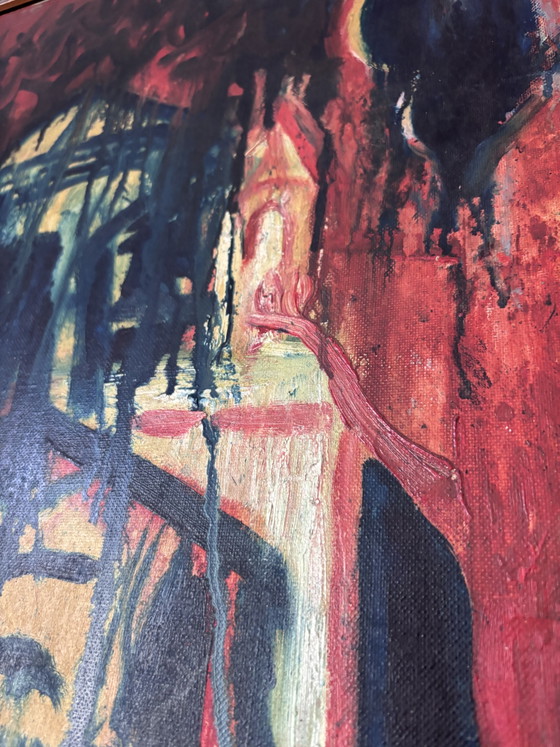 Powerful Expressionist Oil Painting Volker Jenny (Düsseldorf, 1967) 60x80 cm – Paintings & Drawings, Canvas (photo 5 of 14)