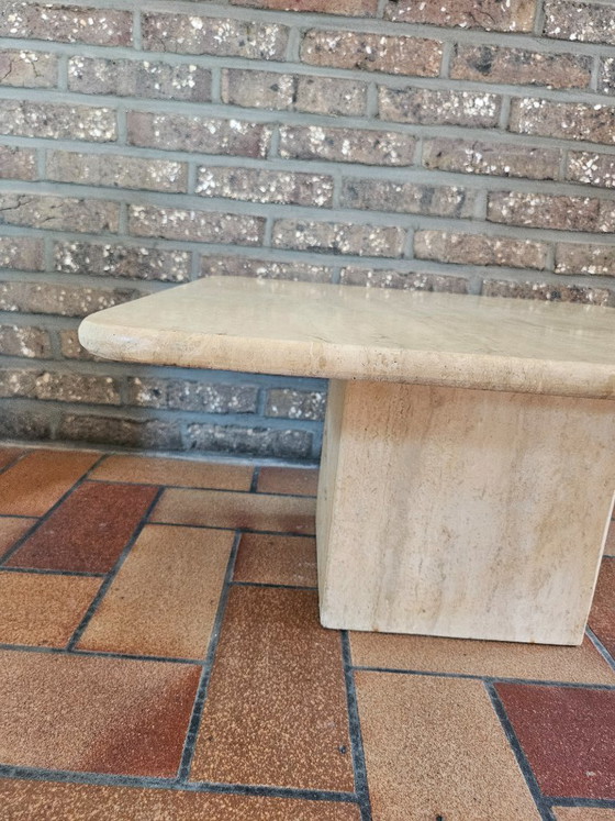 Image 1 of Travertijn italiaans salontafel jaren 70