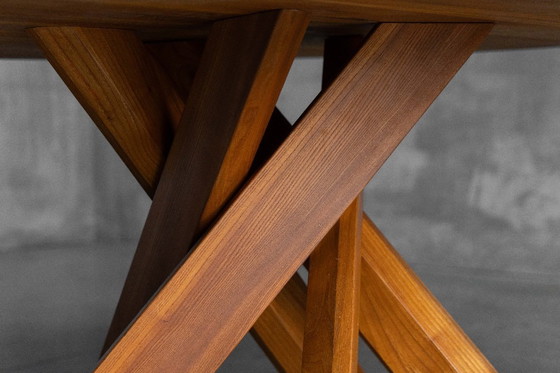 Image 1 of 'T21' Elm Dining Table by Pierre Chapo, France, 1973