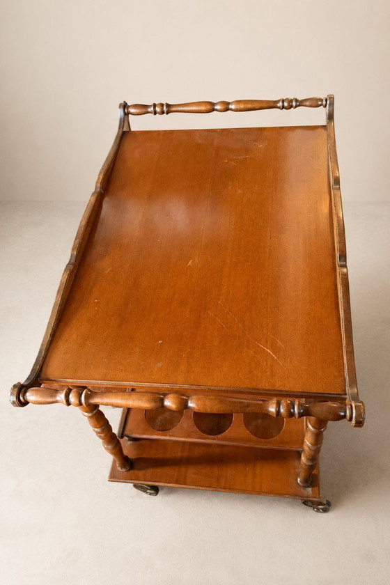 Barwagen met flessenhouder – Serveerwagens, Metal, Wood (photo 3 of 5)