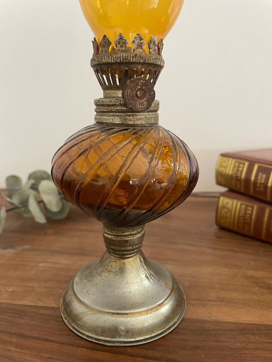 Lot van vintage petroleum- en olielampen – Tafellampen (photo 17 of 17)