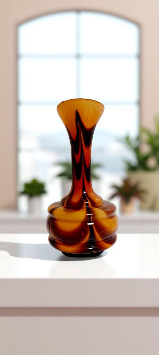 Vintage opaline glass vase