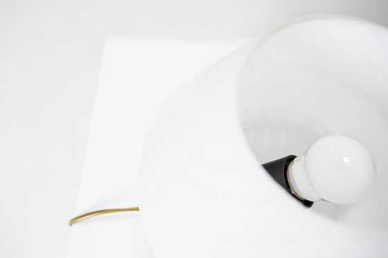 Image 1 of Set of 2 Mushroom Table Lamps by Venini for Mazzega, Italy, 1960s