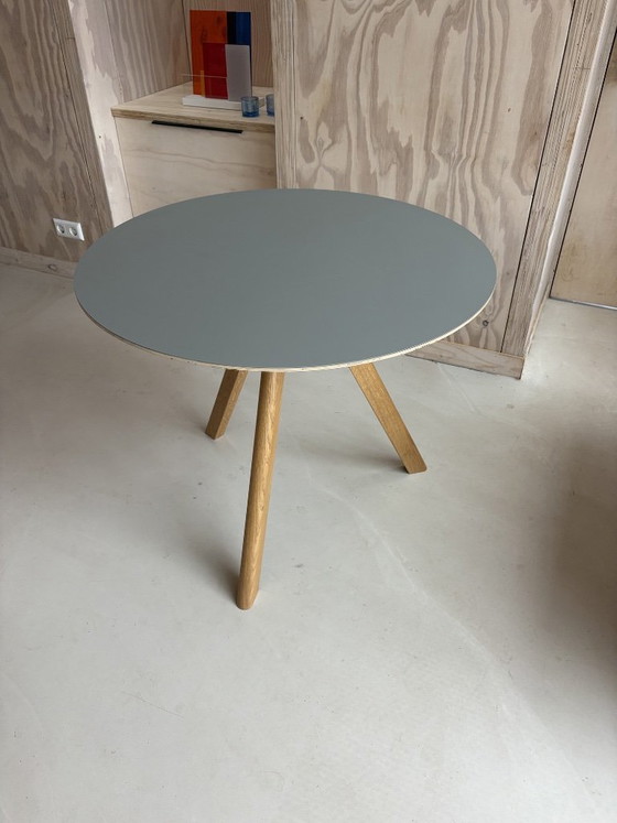 HAY CPH20 Tavolo - Base in rovere laccato all'acqua - Grigio – Tavoli da pranzo, Wood (photo 3 of 8)