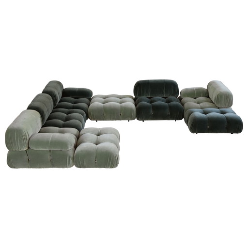 Luciano Frigerio Italiaanse Moderne Suède Fauteuils voor Frigerio Di Desio 1970