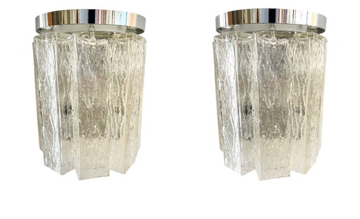 Kaiser Leuchten Muranoglas Modell ice frost ,1970s