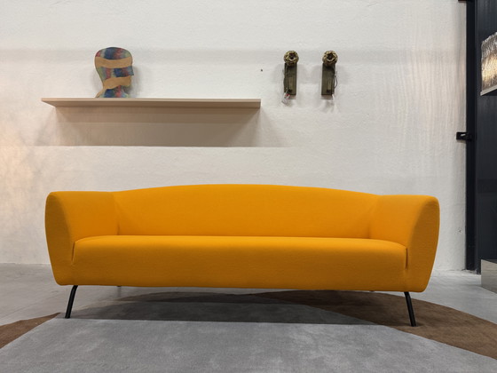 Image 1 of Gelderland 6250 Bank 3 Seater Tonus orange fabric