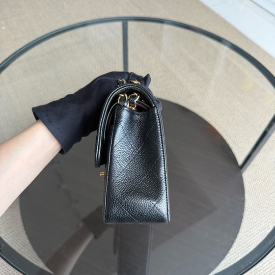 Image 1 of Chanel Classic Flap Small - Caviar 23CM Quilted Black Gold Hardware