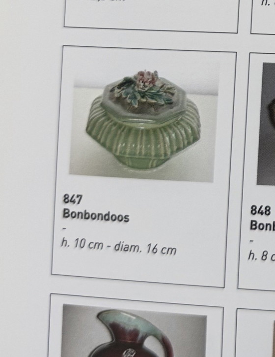 Bonbonnière Art Déco — Faïencerie de Thulin, Belgio – Oggetti decorativi, Ceramic (photo 11 of 12)