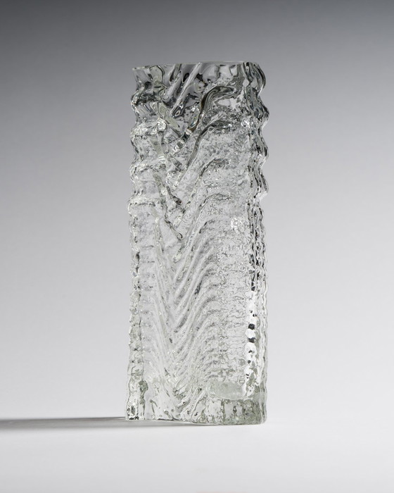 Image 1 of Rosenthal Studio Line "Glasstruktur" Brutalist Vase by Martin Freyer, Germany, 1970s