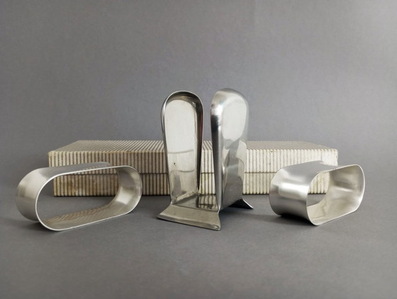 Image 1 of Ensemble de porte-serviettes Wilhelm Wagenfeld pour WMF, vers 1970