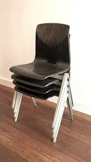 Image 1 of 4X Thur Op Seat "S22" Pagholz School Chair