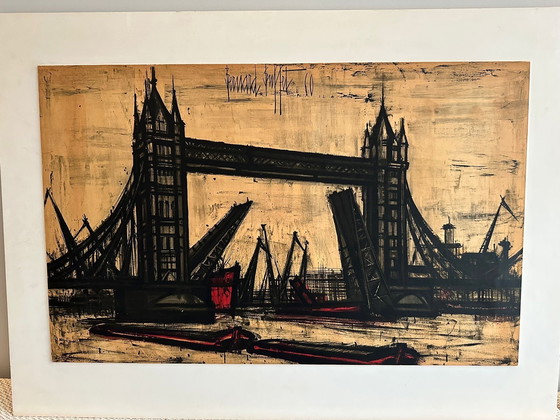 Image 1 of Bernard Buffet painting Tower Bridge London