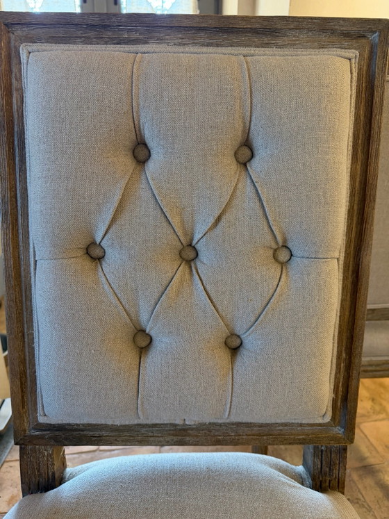 6 sillas Dialma Brown, estilo campestre inglés, Sillas de comedor, Madera, Taupe (foto 9 de 10)