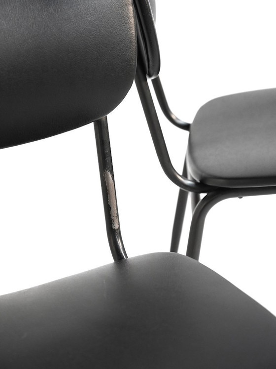 Image 1 of Set of 6 Olivetti Italian vintage chairs 1960s