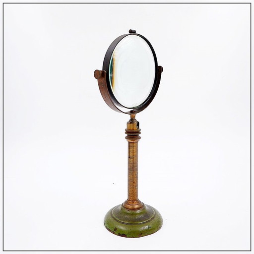 Grande lentille de laboratoire de physique, instrument scientifique ancien, XIXe siècle