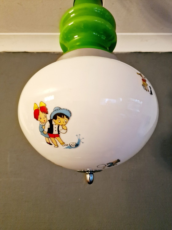 Image 1 of lampada a sospensione vintage XL stile Mazzega per bambini