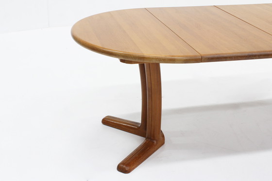 Image 1 of Vintage Danish Round Extendable Dining Table Solid Teak