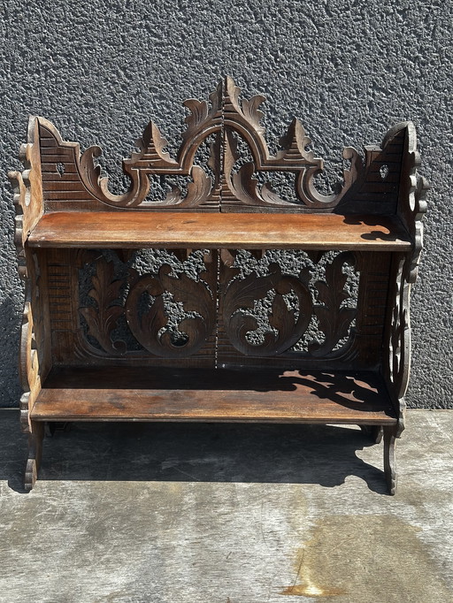 Carved Wood Shelf Mid-19th Century