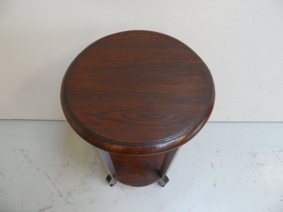 Image 1 of Art Deco ronde bijzet tafel