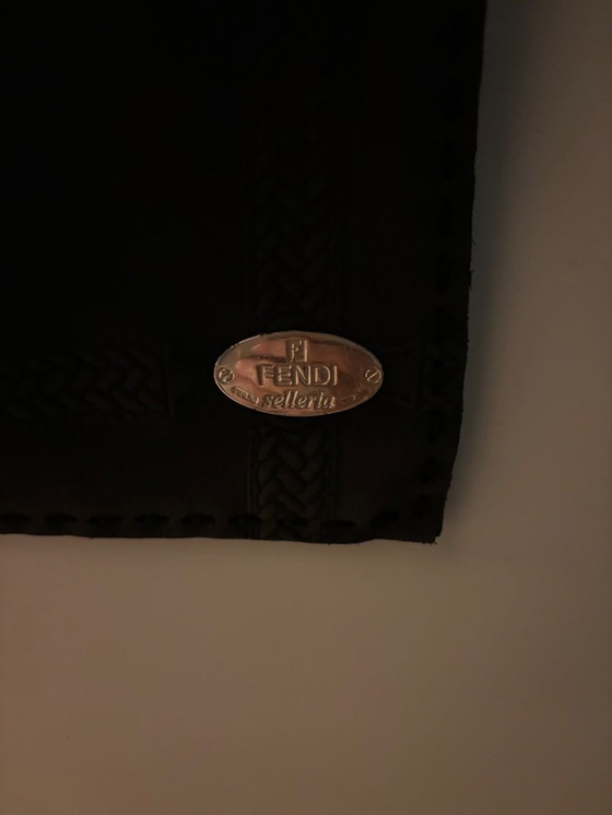 Image 1 of Leather FENDI saddlebag