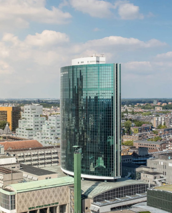 Image 1 of Painting skyline Rotterdam GovArt 60x120
