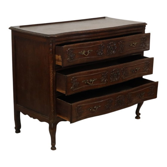 Image 1 of Cassettiera antica in rovere massello