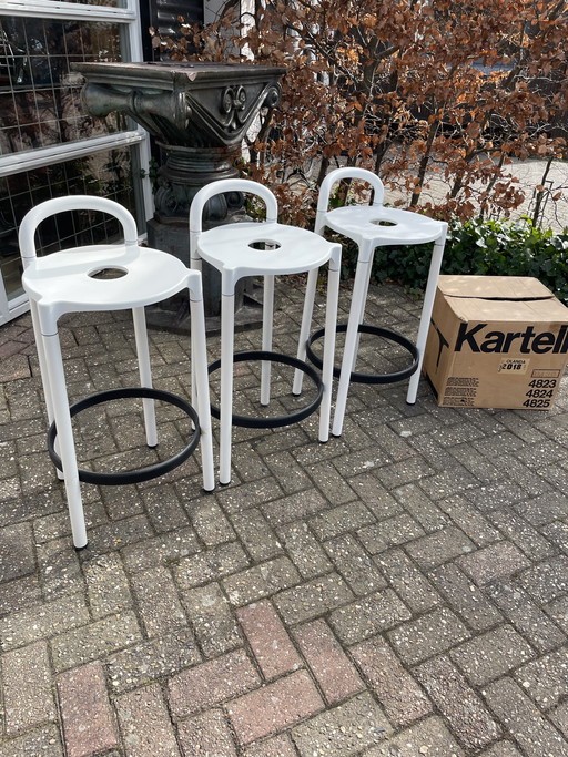 Kartell barkrukken, jaren 80 new old stock